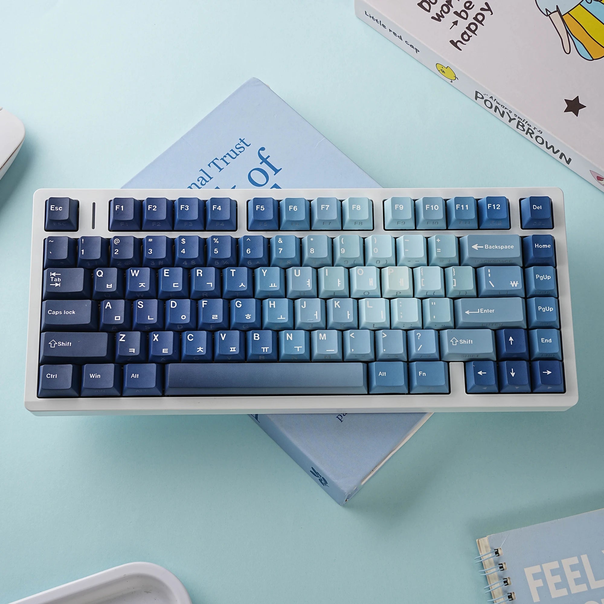 Benkyo Studio // Ocean Gradient Creamy Keycaps (130 Key)