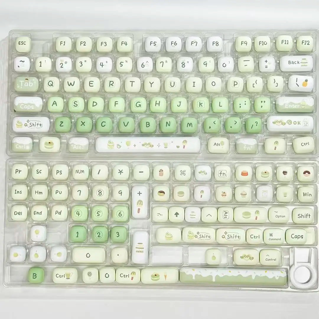 Benkyo Studio // Handpainted Kawaii Pastel Keycaps (140 key)