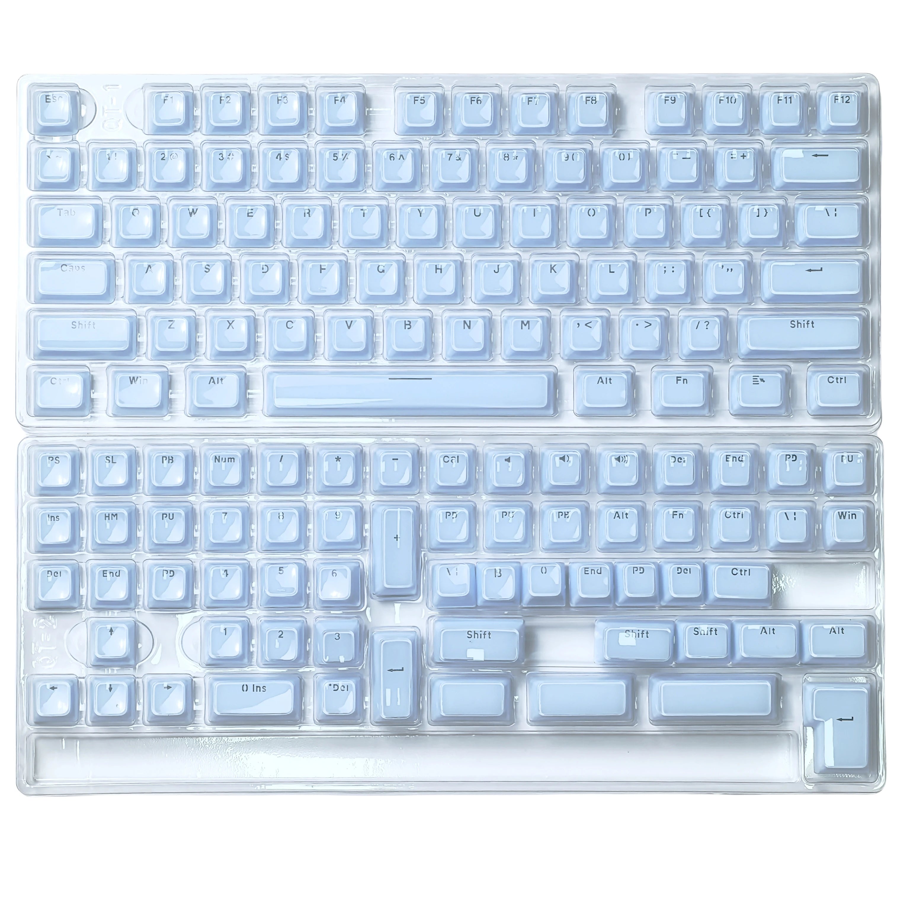 Benkyo Studio // Crystal Translucent Keycaps (132 Key)