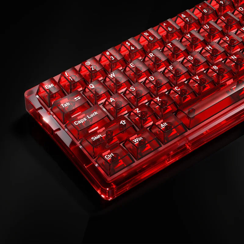 Benkyo Studio // Clear Glass-style Keycaps (136 Key)