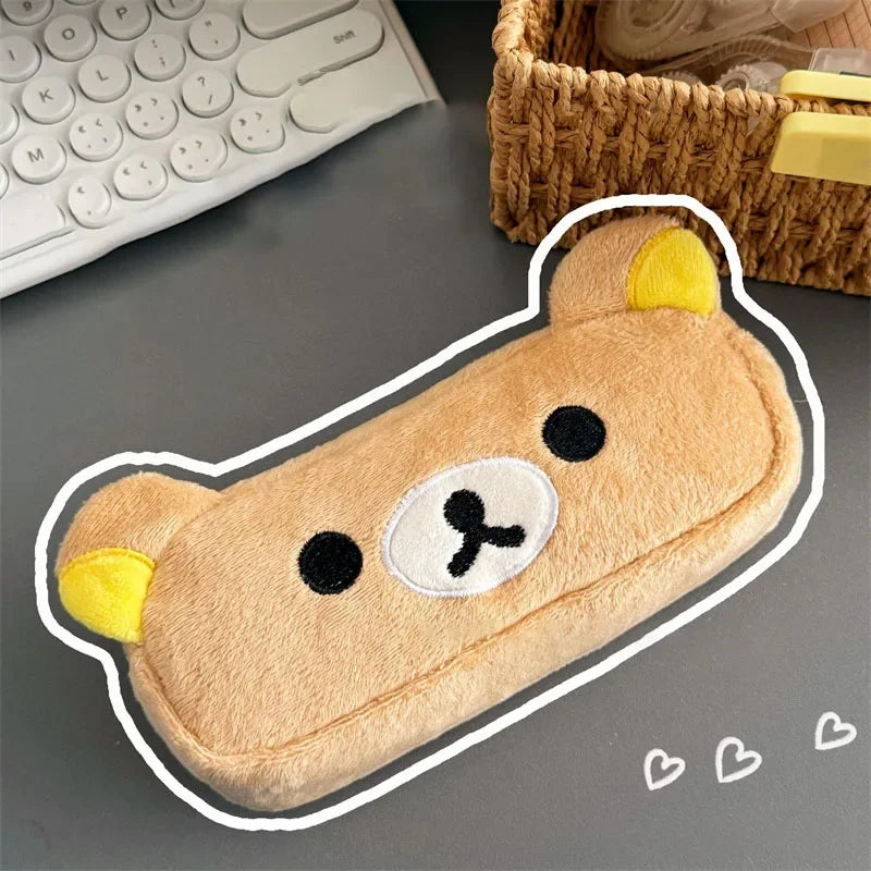 Benkyo Studios // Kawaii Plush Bear Pencil Case