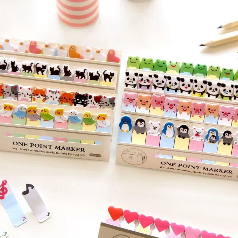 Benkyo Studios // Chibi Animal Mini Post-its