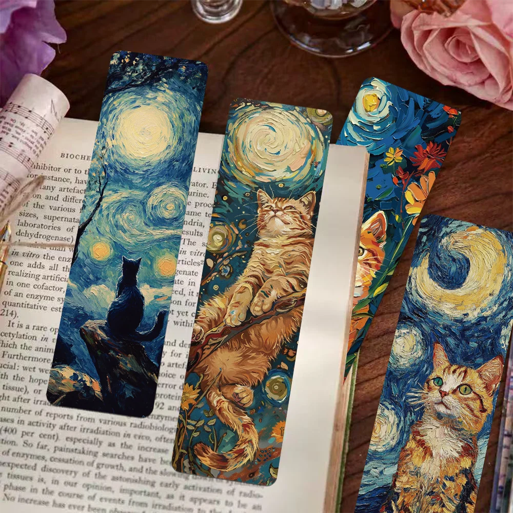 Benkyo Studios // 30-pack Neko Bookmark Oil Painting