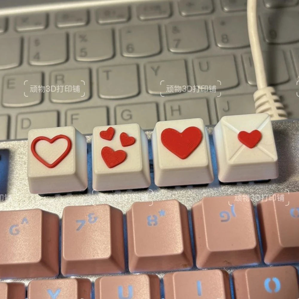 Benkyo Studio // 4-pack Gaming Custom Keycaps