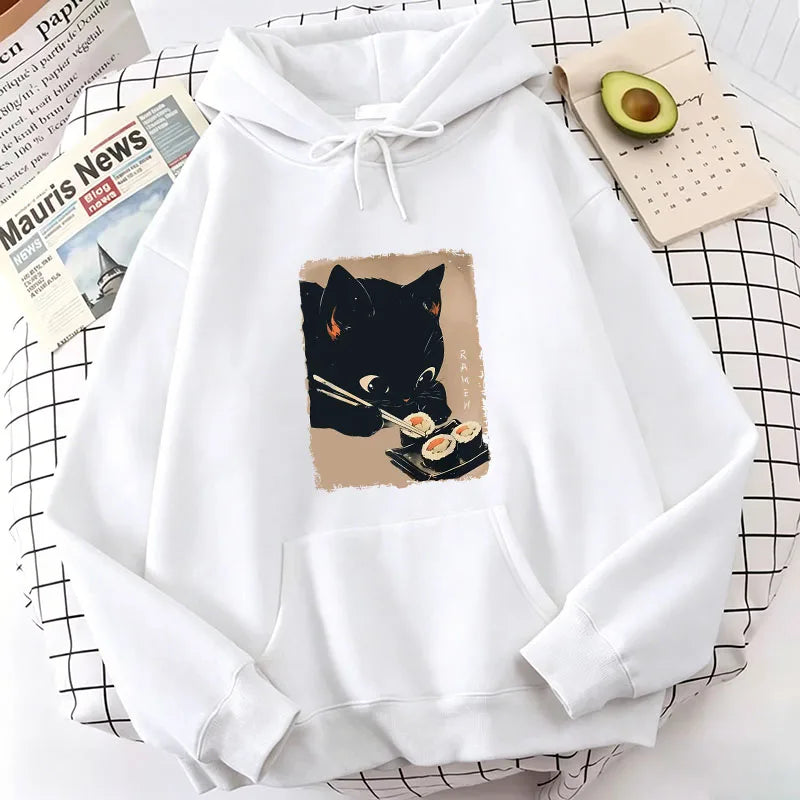 Benkyo Studio // Kuroneko Series | Sushi Hoodie