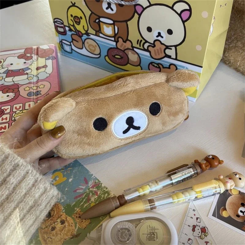 Benkyo Studios // Kawaii Plush Bear Pencil Case