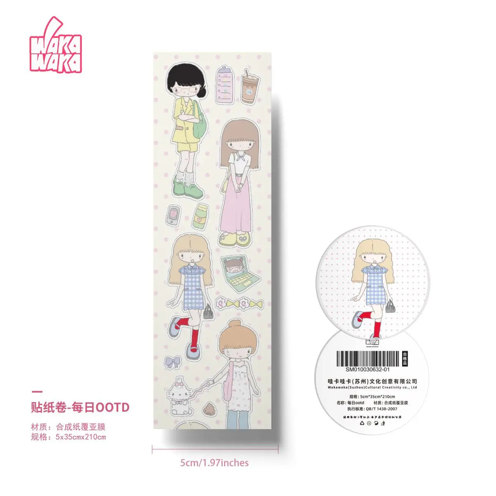 Benkyo Studio // Kawaii Girls Washi Tape