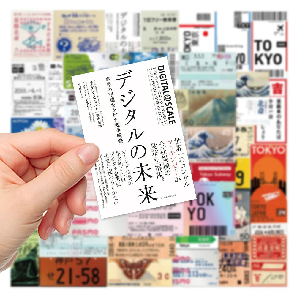 Benkyo Studio // 60-pack Japanese Travel Stickers