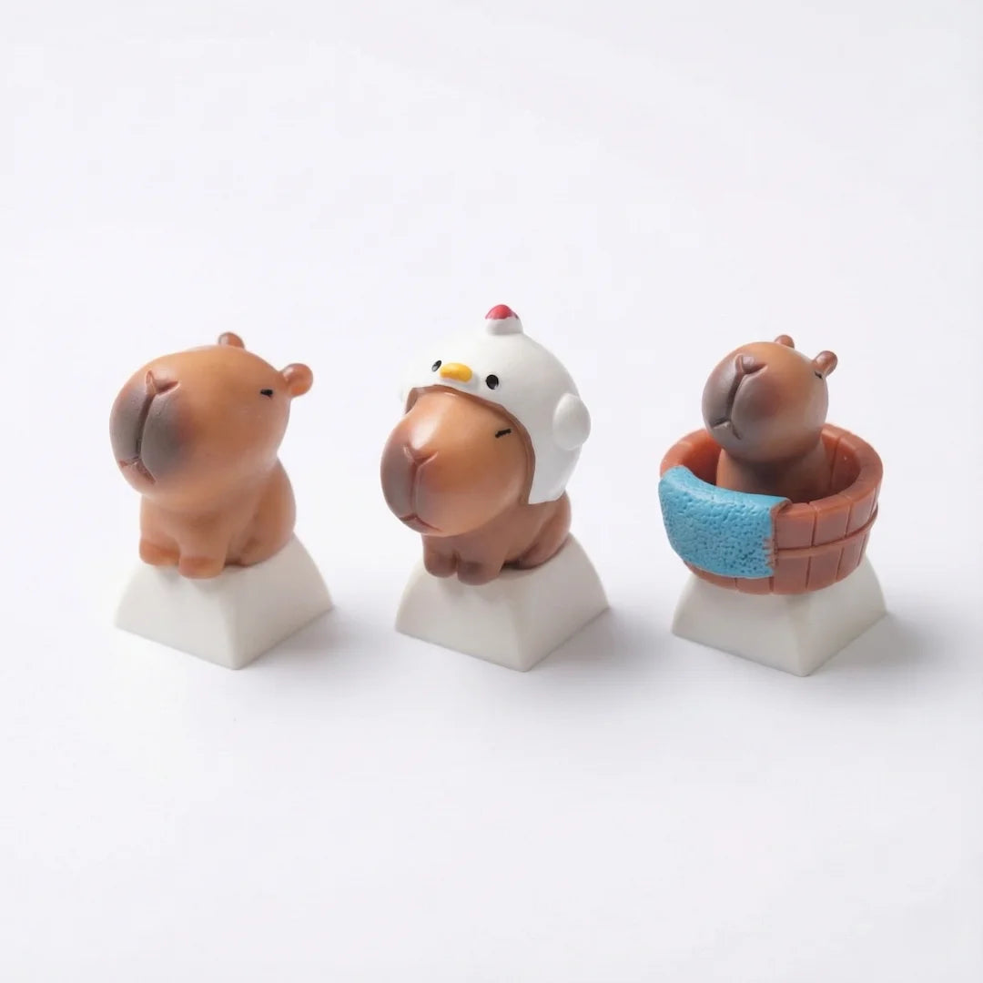 Benkyo Studio // Cute Capybara Keycaps