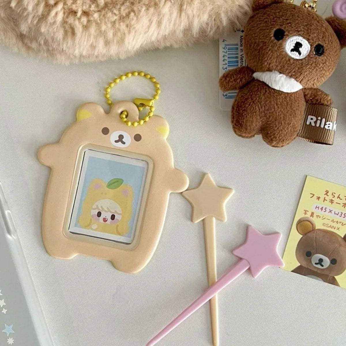 Benkyo Studios // Chibi Bear Photoholder/Bag Strap