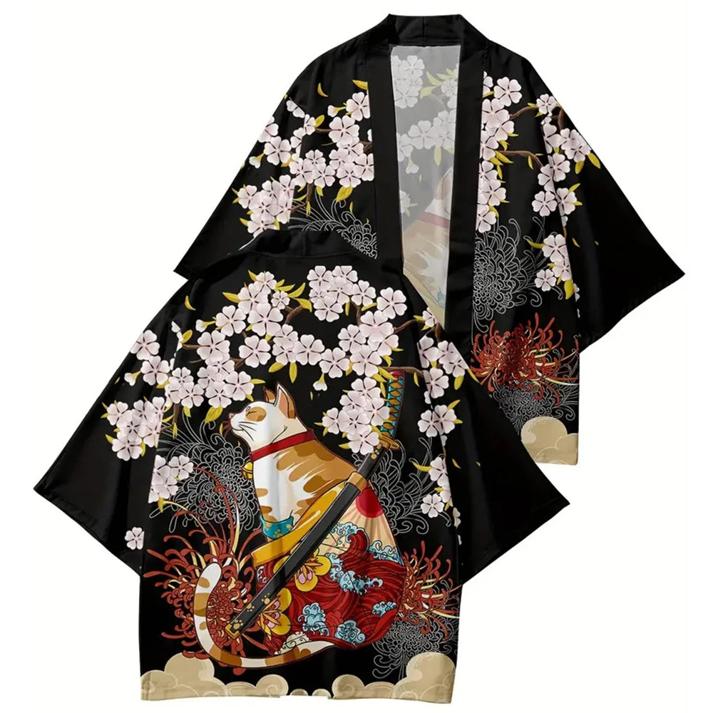 Benkyo Studio // Neko Samurai Kimono